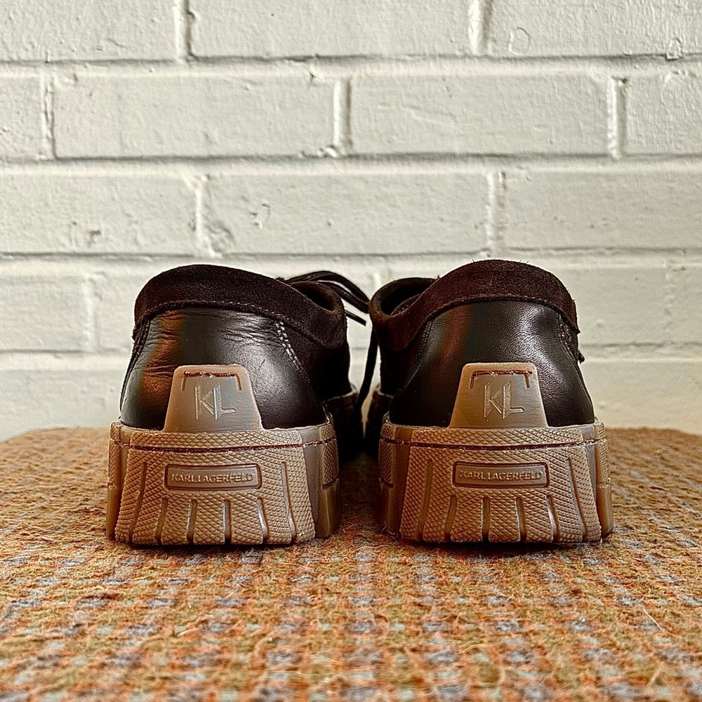 KARL LAGERFELD PARIS 
Brown Suede Wallaby Chukka Boots, Men’s 10.5 EUC - Picture 6 of 13